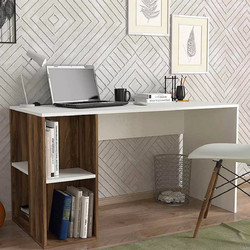 Megapap Coral Γραφείο Ξύλινο με Βιβλιοθήκη 140x60x75cm GP042-0202,1