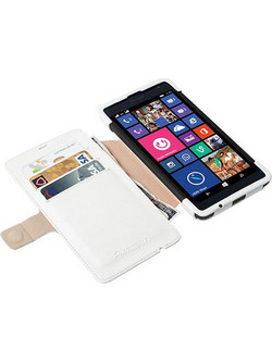 KRUSELL MALMO ΘΗΚΗ MICROSOFT LUMIA 535 LEATHER FLIPWALLET WHITE