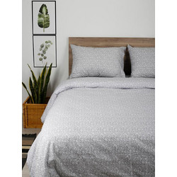 Sunshine Home Σετ Σεντόνια Υπέρδιπλα Βαμβακερά 235x270cm Feelings 920 Grey