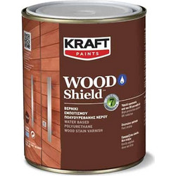 KRAFT WOOD SHIELD ΒΕΡΝΙΚΙ ΕΜΠΟΤΙΣΜΟΥ ΠΟΛΥΟΥΡΕΘΑΝΗΣ ΝΕΡΟΥ 106 ΚΑΣΤΑΝΙΑ 2.5L (JK32145010616)