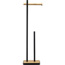 Χαρτοθήκη Επιδαπέδια BTW9048 (070559) 18x67cm Μπαμπού Μαύρη