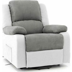 Vita Πολυθρόνα Ανακλινόμενη Γκρι Olivia 09-2-125 white-grey