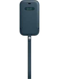 Apple Leather Sleeve with MagSafe Baltic Blue (iPhone 12 mini)