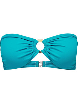 Only Bikini Top Strapless Τιρκουάζ 15314668