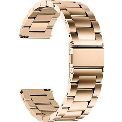 Techsuit Watchband W010 Λουράκι Μεταλλικό Pink / Gold (Universal 20mm)