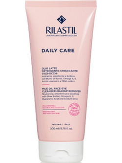 Rilastil Daily Care Milk Face Eye Λάδι Ντεμακιγιάζ 200ml
