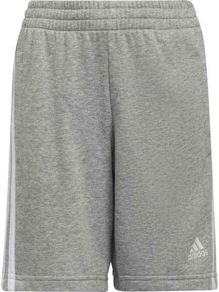 Adidas Essentials Αθλητική Παιδική Βερμούδα Γκρι 3-Stripes HF1901