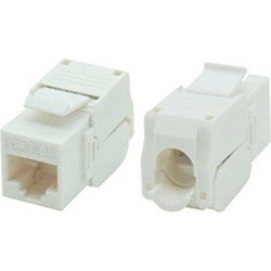 KJ5-11 SUT Keystone Jack UTP RJ45 CAT 5e TOOLESS 180 σε Λευκό χρώμα (τμχ)