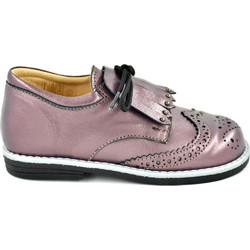 Oxfords παπούτσια για κορίτσι Platis δετά με κρόσσια σε δέρμα
