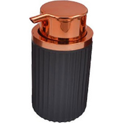 Πλαστικό dispenser 500ml EMI ιδανικό για κρεμοσάπουνα και αντισηπτικά σε χρώμα γκρι με χρυσό