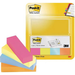 Σελιδοδείκτες 3M Post-It 12,7 x 44,4 mm (Σετ 4 Χρωμάτων) (670-4-POP) (MMM670-4-POP)