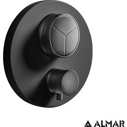 ΘΕΡΜΟΣΤ.ΜΙΚΤΗ 3 ΕΞΟΔ.PUSH ALMAR BLACK MATT