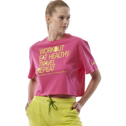 Body Action Γυναικείο Αθλητικό Crop Top Φούξια 051322-01