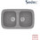 Sanitec Classic 312 Επικαθήμενος Νεροχύτης Γρανίτη Ματ Granite Grey 82x50cm