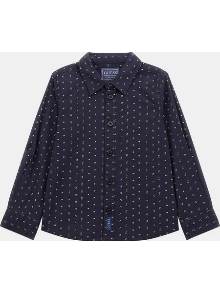Guess Πουκάμισο Ceremony Printed Poplin Ls Shirt N4RH05WE5W0-P12E Μπλε Σκούρο Αγόρι