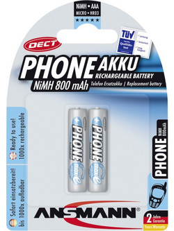 Ansmann Phone maxE AAA 800mAh 2τμχ