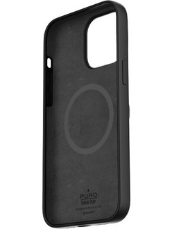 Puro Silicon Cover 'ICON MAG' with magnets inside for iPhone 14 Pro 6.1' Black