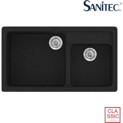 Sanitec Classic 317 Επικαθήμενος Νεροχύτης Γρανίτη Ματ Granite Black 90x51cm