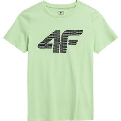 4F Παιδικό T-Shirt Κοντομάνικο Πράσινο Mint JSS23T-TSHM293-42S
