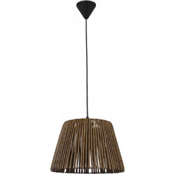 Heronia Lighting Κρεμαστό Φωτιστικό Οροφής Μονόφωτο E27 Μαύρο Φ30cm 31-1253