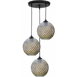 Heronia Lighting Κρεμαστό Φωτιστικό Οροφής Τρίφωτο E27 02-0361