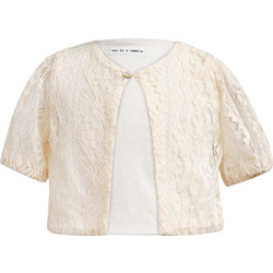 Ζακέτα μπεμπέ κορίτσι two in a castle-T4184-Off White