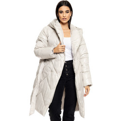 Splendid Γυναικείο Μπουφάν Χειμωνιάτικο Puffer Μακρύ Εκρού 50-101-097