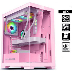 Armaggeddon Aquaron Pink Gaming Midi Tower Κουτί Υπολογιστή με Πλαϊνό Παράθυρο