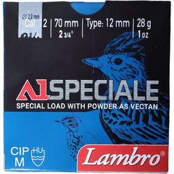 Lambro A1 Speciale Φυσίγγια Συγκέντρωσης 12Cal 70mm 28gr 25τμχ