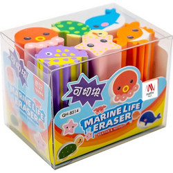 σετ γόμες 6τμχ fancy eraser set: marine life