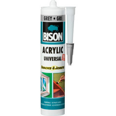 BISON ACRYLIC UNIVERSAL ΑΚΡΥΛΙΚΗ ΜΑΣΤΙΧΑ ΓΚΡΙ 300ml 66898