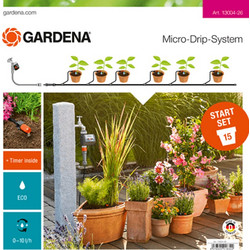 GARDENA ΣΕΤ ΠΟΤΙΣΜΑΤΟΣ MICRO-DRIP ΜΕ ΠΡΟΓΡΑΜΜΑΤΙΣΤΗ ΓΙΑ 15 ΓΛΑΣΤΡΕΣ 13004-26