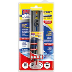 TURBO - EPOXY ΕΠΟΞΙΚΗ ΚΟΛΛΑ ΜΕΤΑΛΛΟΥ 2 ΣΥΣΤΑΤΙΚΩΝ 24ml 88400