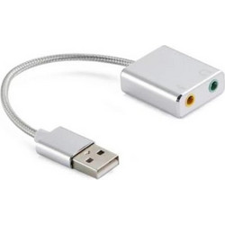 Εξωτερική κάρτα ήχου 7.1 USB to Jack 3.5mm AL1 για PC/MAC/Linux Well ADAPT-USB-ST7.1/AL1/0.1-W