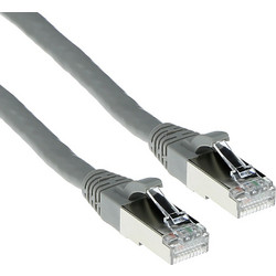 Intronics S/FTP Cat.6a Καλώδιο Δικτύου Ethernet 1m Grey
