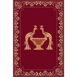 Χαλί Εκκλησίας Κόκκινο Παγώνια 200x300-cm