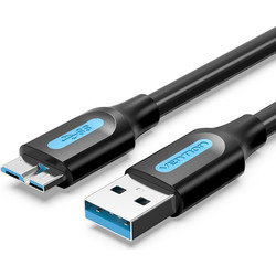 Vention USB 3.0 Micro-B Male σε USB-A Male Καλώδιο 0.5m Μαύρο | COPBD