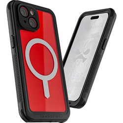 ΘΗΚΗ GHOSTEK NAUTICAL 4 MAGSAFE ΑΔΙΑΒΡΟΧΗ με κλιπ ζώνης για APPLE IPHONE 15 6.1 2023 - ΔΙΑΦΑΝΟ ΜΑΥΡΟ - GHOCAS3609