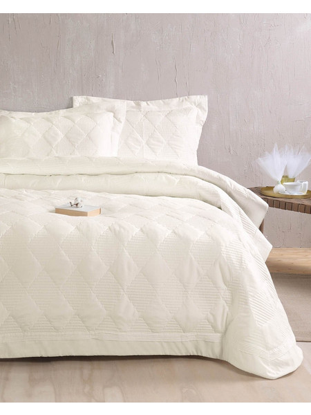 Σετ Κουβερλί 7 Τεμαχίων 235x250 Charmy Εκρού Rythmos Home