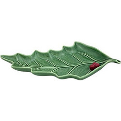 Πιατέλα Φύλλο Κεραμικό Πράσινο Holly Bordallo Pinheiro (36 cm)