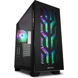 Sharkoon Elite Shark CA300T Black Gaming Midi Tower Κουτί Υπολογιστή RGB με Πλαϊνό Παράθυρο