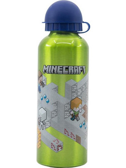 Stor Minecraft Παιδικό Μπουκάλι Αλουμινίου BPA Free Lime 530ml