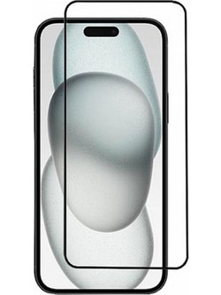 3D Full Cover Tempered Glass για iPhone 15/16 Μαύρο