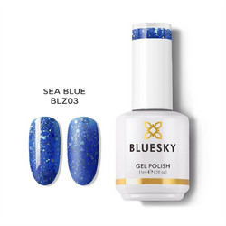 Bluesky Color Uv Gel BLZ03P Sea Blue Ημιμόνιμο Βερνίκι Νυχιών 15ml