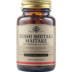 Solgar Reishi Shiitake Maitake Mushroom Extract 50 Κάψουλες