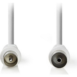 Nedis Καλώδιο Κεραίας Coax Male to Coax Female 3m White CSGT40000WT30