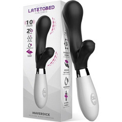 LateToBed Maverdick Δονητής Rabbit Μαύρος