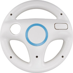 Wii Steering Wheel TV Game Host Handle Grip για Wii White