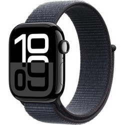 Apple Watch Series 10 Cellular 46mm Aluminum Sport Loop Jet Black