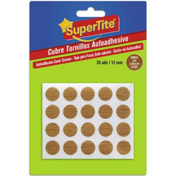 Supertite 8082 Στρογγυλά Αυτοκόλλητα για Κάλυψη Βιδών Δρυς 20ΤΜΧ